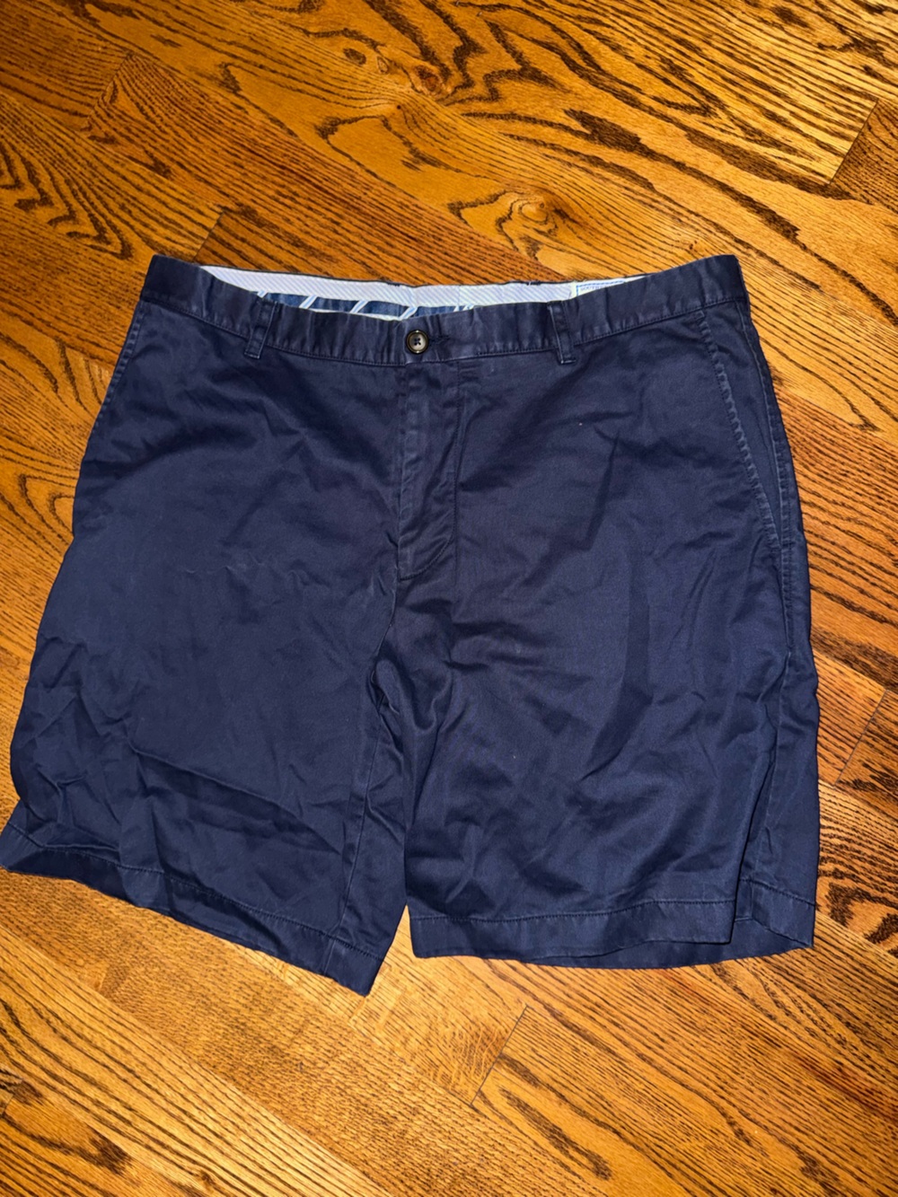 Southern Tide Navy Flat Front Shorts